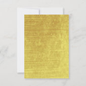 Invitation Mariage Gold Rings Dîner de répétition élégant (Dos)