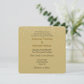Invitation Mariage Gold Sparkles (Debout devant)