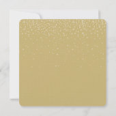 Invitation Mariage Gold Sparkles (Dos)