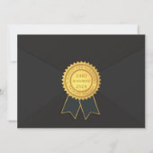Invitation Mariage Gold Speckle (Dos)