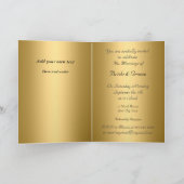 Invitation Mariage Gold Tribal (Intérieur)