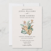 Invitation Mariage Gold Tropics (Devant)