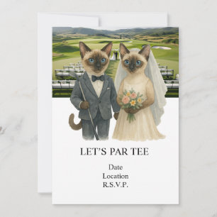 Invitation Mariage Golf Faisons le Par pour les amoureux des