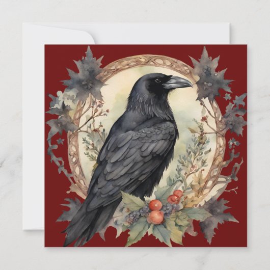 Invitation Mariage Goth Raven Wicca (Dos)