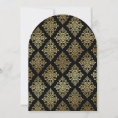 Invitation Mariage gothique baroque (Dos)