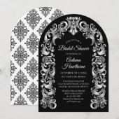 Invitation Mariage gothique baroque (Devant / Derrière)