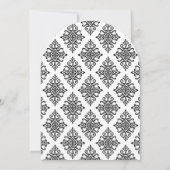 Invitation Mariage gothique baroque (Dos)