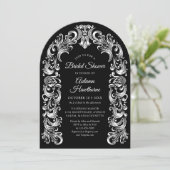 Invitation Mariage gothique baroque (Debout devant)