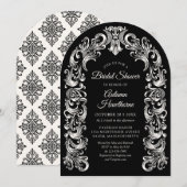 Invitation Mariage gothique baroque (Devant / Derrière)
