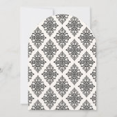 Invitation Mariage gothique baroque (Dos)