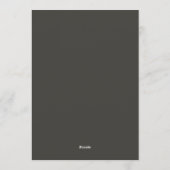 Invitation Mariage gothique charbon moody (Dos)