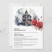 Invitation Mariage gothique de couple pour Halloween (Devant)