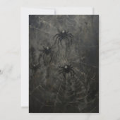 Invitation Mariage gothique de couple pour Halloween (Dos)