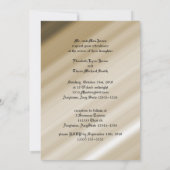 Invitation Mariage gothique de Grunge Damassé (Dos)