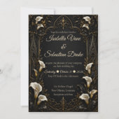 Invitation Mariage gothique de luxe (Devant)