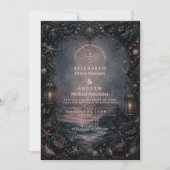 Invitation Mariage gothique de plage au clair de lune (Devant)