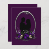 Invitation Mariage gothique de vampire de l'Union obscure (Devant / Derrière)