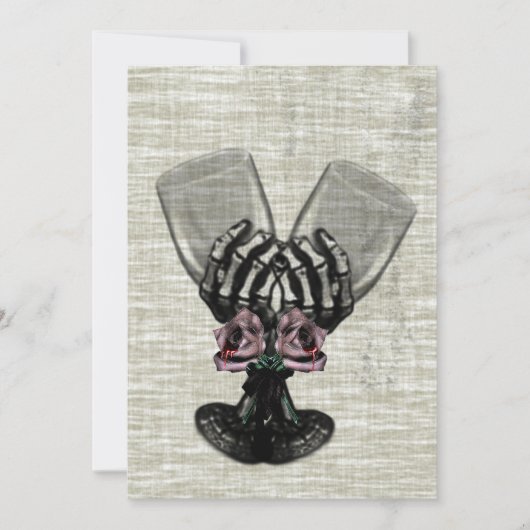 Invitation Mariage gothique d'éternité (Devant)