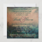 Invitation Mariage gothique d'Halloween quelque chose de méch (Dos)