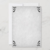 Invitation Mariage gothique du crâne (Dos)