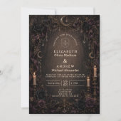 Invitation Mariage Gothique Fantaisiste (Devant)