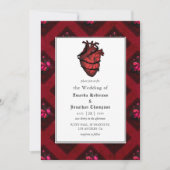 Invitation Mariage gothique fantaisiste (Devant)