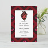 Invitation Mariage gothique fantaisiste (Debout devant)