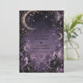 Invitation Mariage Gothique Fée Fantaisiste (Debout devant)