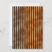 Invitation Mariage gothique floral noir et orange (Dos)