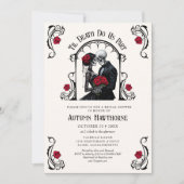 Invitation Mariage gothique jusqu'à la mort (Devant)