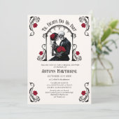 Invitation Mariage gothique jusqu'à la mort (Debout devant)