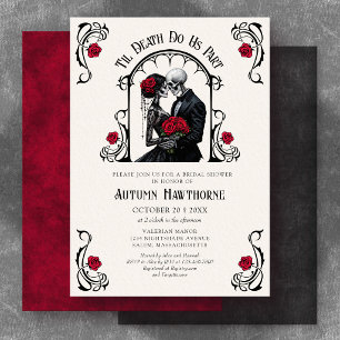 Invitation Mariage gothique jusqu'à la mort