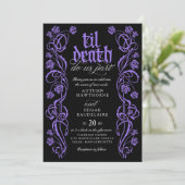 Invitation Mariage gothique jusqu'à la mort (Debout devant)
