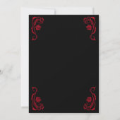 Invitation Mariage gothique jusqu'à la mort (Dos)