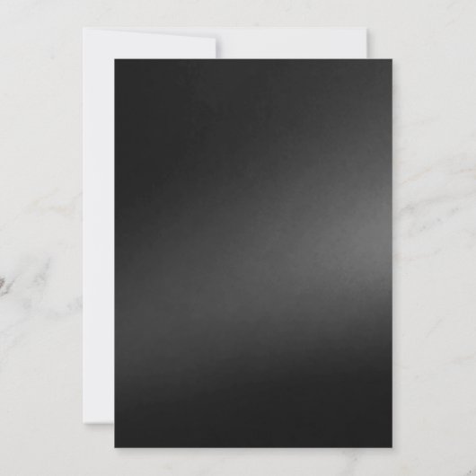 Invitation Mariage gothique Moody White Peonies (Dos)