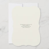 Invitation Mariage gothique noir blanc dentelle (Dos)