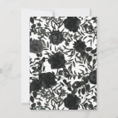 Invitation Mariage gothique Rose blanc et noir Enregistrer la (Dos)