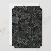 Invitation Mariage gothique Rose blanc et noir Enregistrer la (Dos)