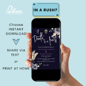 Invitation Mariage gothique victorien