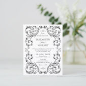 Invitation Mariage gothique vintage (Debout devant)