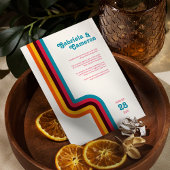 Invitation Mariage Gras et Bright Retro