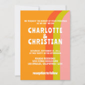 Invitation Mariage Gras rétro Citrus (Devant)