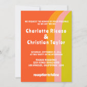 Invitation Mariage Gras rétro Citrus (Devant)