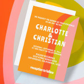 Invitation Mariage Gras rétro Citrus