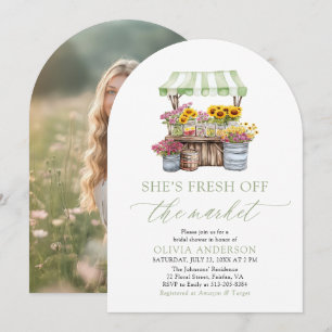 Invitation Mariage Green Elle est fraîche du marché Enterreme
