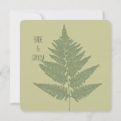 Invitation Mariage Green Fern (Dos)