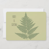Invitation Mariage Green Fern (Dos)