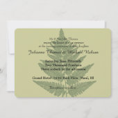 Invitation Mariage Green Fern (Devant)