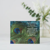 Invitation Mariage Green Peacock (Debout devant)