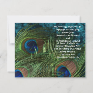 Invitation Mariage Green Peacock